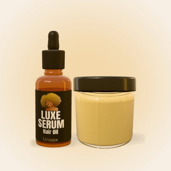 The Growth Routine: the serum and a butter